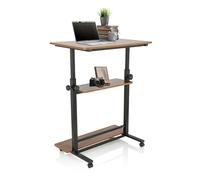 WORKSTATION II | 80x50 - Bureau assis-debout Noir / Noyer