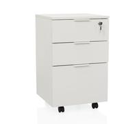 Caisson à roulettes / caisson de bureau DAVIK blanc