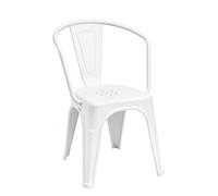 hjh OFFICE Chaise de bistro empilable, chaise de cuisine au design industriel