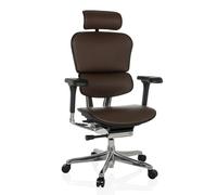 ERGOHUMAN GEN2 | Cuir - Siège de direction de luxe brun foncé