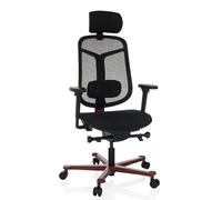 BICOLORE HIGH - Siège de bureau haut de gamme Noir / Rouge