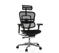 ERGOHUMAN GEN2 | Tissu maille/ Tissu - Siège de direction de luxe Noir