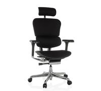 ERGOHUMAN GEN2 tissu - Siège de direction de luxe Noir