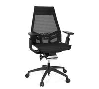 GENIDIA SMART BLACK | tissu maille - Siège de bureau de qualité professionnelle Noir