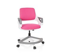 HJH Office Chaise pivotante KID FLEX pour enfants Rose