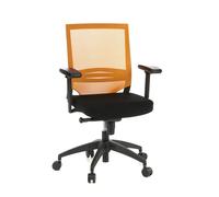 PORTO BASE - Siège de bureau de qualité professionnelle Noir/Orange