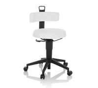 TOP WORK FLEX PU simili-cuir/synthétique - Tabouret pivotant Blanc