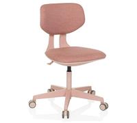 hjh OFFICE Chaise pivotante pour Enfants avec Dossier réglable en Hauteur Kid Colore Chaise de Bureau évolutive pour Enfants de 6 à 12 Ans, Rose