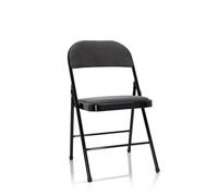 hjh OFFICE Chaise Pliante rembourrée en Velours TUDELA Chaise Visiteur, Charge maximale 130 kg, Gris foncé 803009