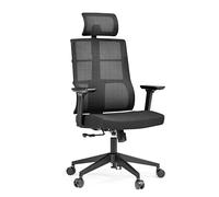 SPINIO PRO - Siège de bureau de qualité professionnelle Noir