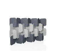FLEXMIUT PLUG | Ensemble de 4 pièces (H × L × P) 114 × 174 × 25 cm - Cloison de séparation Gris/Gris Clair