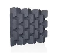 FLEXMIUT PLUG | Ensemble de 6 pièces (H × l × P) 164 × 174 × 25 cm - Cloison de séparation Gris