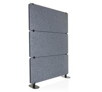 hjh OFFICE cloison Acoustique FLEXMIUT Extend cloison sur Pied, Pare-Vue pour Le Bureau et la Maison, Gris