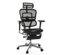 ERGOHUMAN PLUS LEGPRO GEN2 | tissu maille - Siège de direction de luxe Noir