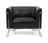 HJH Office – Fauteuil rembourré – CURACAO 1 places – Noir