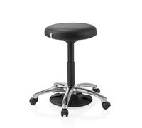 Tabouret / Tabouret Pivotant / Chaise de Travail Operator Step Similicuir Noir