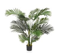 hjh OFFICE Palmier Artificiel 150cm Areca II Palmier Artificiel Grand, Palmier à Fruits d'or, Plante Artificielle pour Bureau Salon Chambre à Coucher