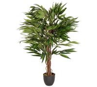 hjh OFFICE Plante Artificielle Mango Hauteur 130 cm Vert 588 Feuilles Grande Plante d'intérieur manguier Plante en Pot Arbre Artificiel, 871001