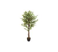 HJH Office – Plante artificielle Ficus Benjamini Vert – Hauteur 165 cm