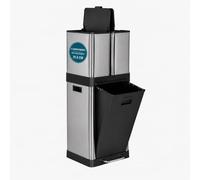 CLEAN 3 | 32 L - Poubelle Argent