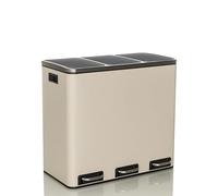 Clean 9 | 3 x 18L - Poubelle Beige