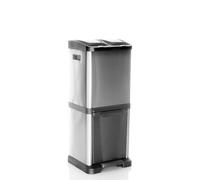 CLEAN VII | 2 x 8L | 1 x 16L - Poubelle Argent