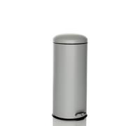 Collecteur de déchets / poubelle à pédale CLEAN VIII 30L acier gris hjh OFFICE Gris G