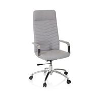 hjh OFFICE Siège de Bureau à Domicile SARANTO Plus Tissu Gris Clair