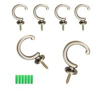 HJIAMA 6 Pièces Embrasse pour Rideau Vintage, Métal | Accroche avec Crochets Fixes, Pour Perles, Sol et Lit