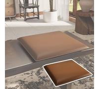 HJLKDYM Coussin De Chaise Carré,Coussins Lavables Intérieur Et Extérieur | Revêtement de sol souple et imperméable à mémoire de forme,amovible,convient pour escaliers intérieur(Orange B,40x40x4.5cm)