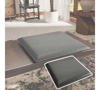 HJLKDYM Coussin De Chaise Carré,Coussins Lavables Intérieur Et Extérieur | Revêtement de sol souple et imperméable à mémoire de forme,amovible,convient pour escaliers intérieur(Gray B,45x45x4.5cm)