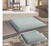 HJLKDYM Coussin De Chaise Carré,Coussins Lavables Intérieur Et Extérieur | Revêtement de sol souple et imperméable à mémoire de forme,amovible,convient pour escaliers intérieur(Blue,40x40x4.5cm)