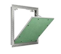 HJLKDYM Panneau D'accès Plaque Plâtre,Couvercle Dissimulé Pré-intégré | Cadre intégré en alliage d'aluminium,cache-trou mural loquet ouverture pression,entretien câble plafond(55x55cm)