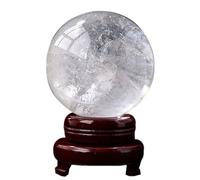 HJNAOKGWHQ White Crystal Ball Ornaments raw Stone Polished Seven Star Array Feng Shui Home Office Decoration,Dia.3.5in