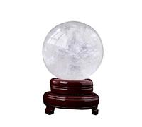 HJNAOKGWHQ White Crystal Ball raw Stone Polished Home Porch Seven Star Array Feng Shui Ornaments,70mm