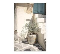 HJOSWVNS Poster Mural Imprimé Bleu Beige Toile Peinture Decoration Murale Tableau Decoration Murale Salon Chambre Tableau Peinture Moderne Affiche Murale Impression sur Toile Sans Cadre 50x70cm
