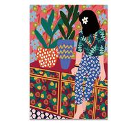 HJOSWVNS Poster Mural Poudre Fille Vintage Toile Peinture Decoration Murale Tableau Decoration Murale Salon Chambre Tableau Peinture Moderne Affiche Murale Impression sur Toile Sans Cadre 30x40cm