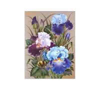 HJOSWVNS Toile Peinture Fleurs D'Insectes Violettes Affiche Poster Mural Salon Chambre Tableaux, Posters et Arts Décoratifs Tableau Decoration Murale Peinture sur Toile Deco Sans Cadre 20x30cm/1 Pcs