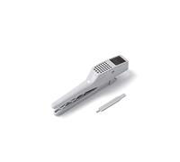 HJUGHPN Hachoir à ail de cuisine 2 en 1 - Hachoir manuel - Presse-ail - Coupe-ail - Outils pour légumes (blanc)