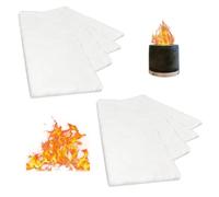 HJYDGJ Lot de 8 cheminées en laine céramique au bioéthanol pour intérieur - Mèche de rechange pour éponge en laine céramique - 30,5 × 20,3 cm