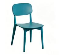 HJYXXSR Chaises de Salle à Manger Modernes en Plastique, chaises latérales empilables en PP, dossiers Confortables de Conception Ergonomique, adaptées aux salles à Manger, Cuisines, Salons Blue