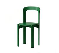 HJYXXSR Chaises De Salle à Manger Rétro en Bois Massif, Chaises De Salle à Manger sans Accoudoirs, Chaises Empilables à Dossier Incurvé, Adaptées Aux Cuisines, Salles à Manger Et Bistros Green