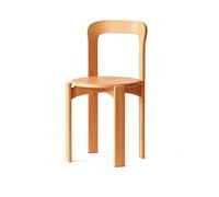 HJYXXSR Chaises De Salle à Manger Rétro en Bois Massif, Chaises De Salle à Manger sans Accoudoirs, Chaises Empilables à Dossier Incurvé, Adaptées Aux Cuisines, Salles à Manger Et Bistros Natural Wood