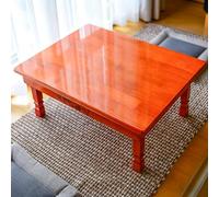 HJYXXSR Table Basse coréenne en Bois Massif - Table à thé rectangulaire pour méditation, autel, Chambre et Bureau - Mobilier de Loisirs élégant en Bois Rouge 70 * 50 * 26cm/27.6 * 19.7 * 10.2in