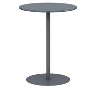 HJYXXSR Tables Basses Rondes en métal, adaptées aux Repas et à la détente ; Tables d'appoint minimalistes, Tables à Manger pour terrasse extérieure Gray 40 * 72cm/15.7 * 28.3in