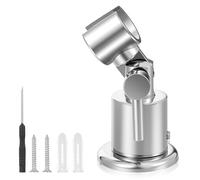HJZHII Support de pommeau de douche réglable à 180° pour douche de 2 cm, support de pommeau de douche entièrement en métal avec vis et tournevis, support mural avec poignée