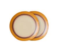 HKliving Assiette 70's Ø27.5cm 2 pièces Coconut