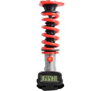 HKFGSHOP Lampe De Table À Suspension Amortisseur, Imprimée en 3D, avec Horloge Numérique, Design À Absorption des Chocs Réaliste, Intensité Et Couleur Réglables, Idéale pour Red