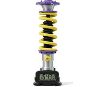 HKFGSHOP Lampe De Table À Suspension Amortisseur, Imprimée en 3D, avec Horloge Numérique, Design À Absorption des Chocs Réaliste, Intensité Et Couleur Réglables, Idéale Purple