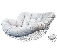 HKJGNH Coussin de Chaise à Bascule Imperméable pour Salon, Confortable de 13 Cm D'épaisseur pour Extérieur et Intérieur, Coussin de Chaise Papasan Double pour Jardin, Terrasse(@2,125 x 115 x 13 cm.)